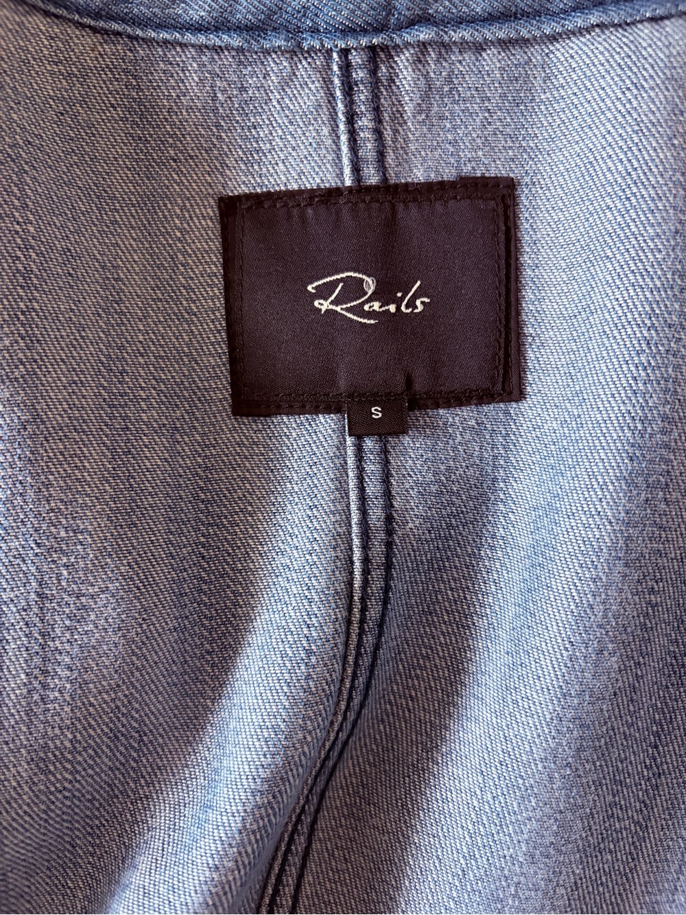 Rails Light Blue Denim Utility Jacket - Picture 7 of 8